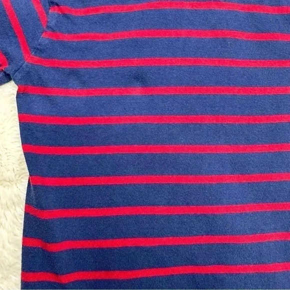 U.S. Polo Association T-Shirt Stripes V-Neck Blue & Red Size 4T - Picture 14 of 16